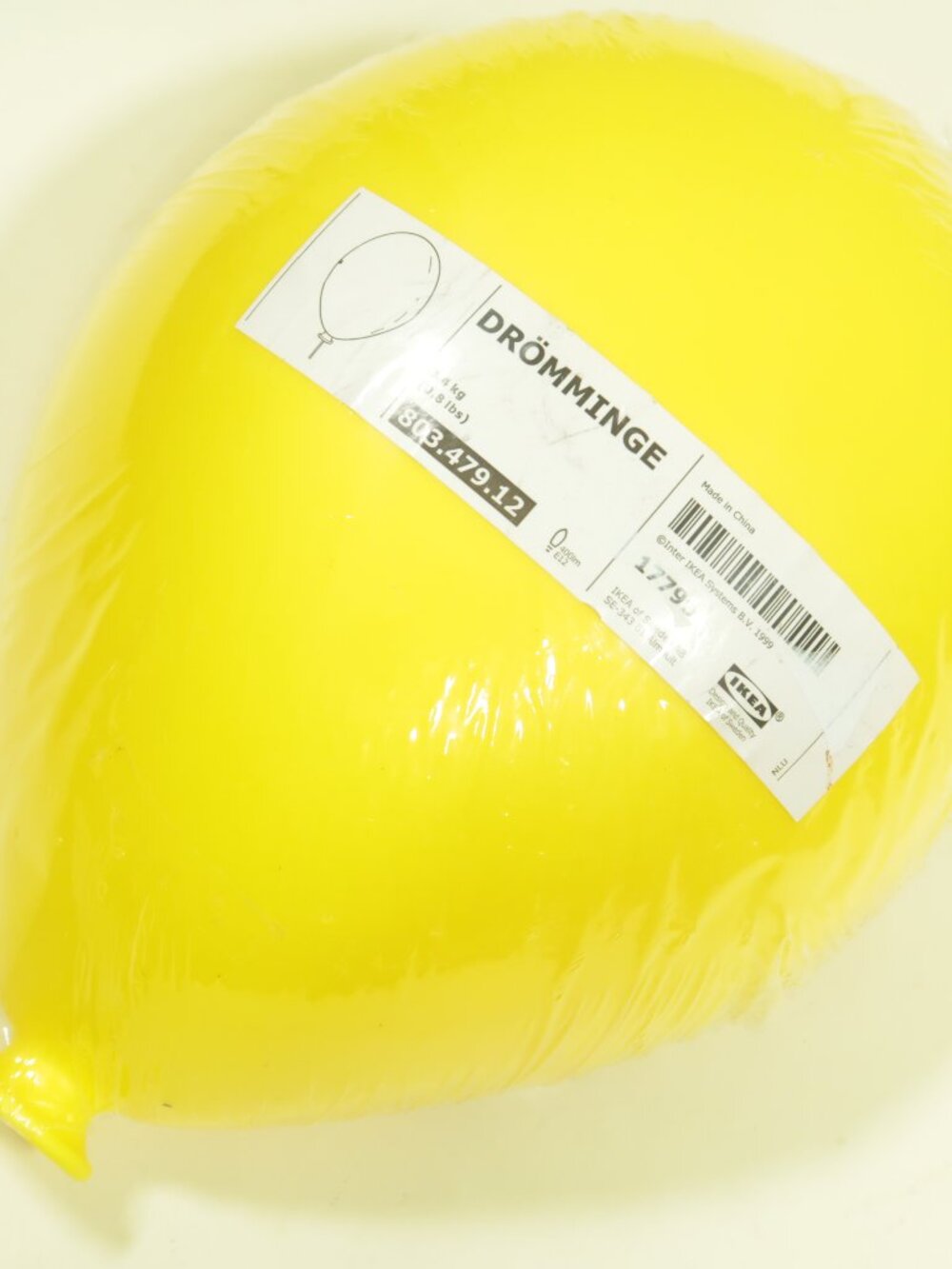 Ikea Dromminge Wall Lamp Yellow Balloon Light Fixture New Kids Room